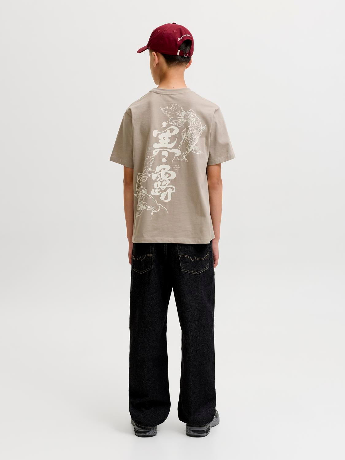 Remera Oriental loose - Vintage Khaki