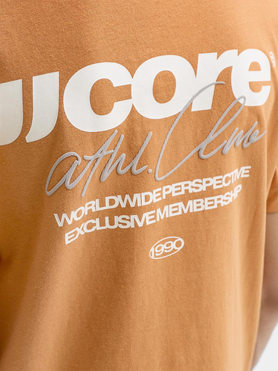 Remera Club relaxed - Tomato Cream