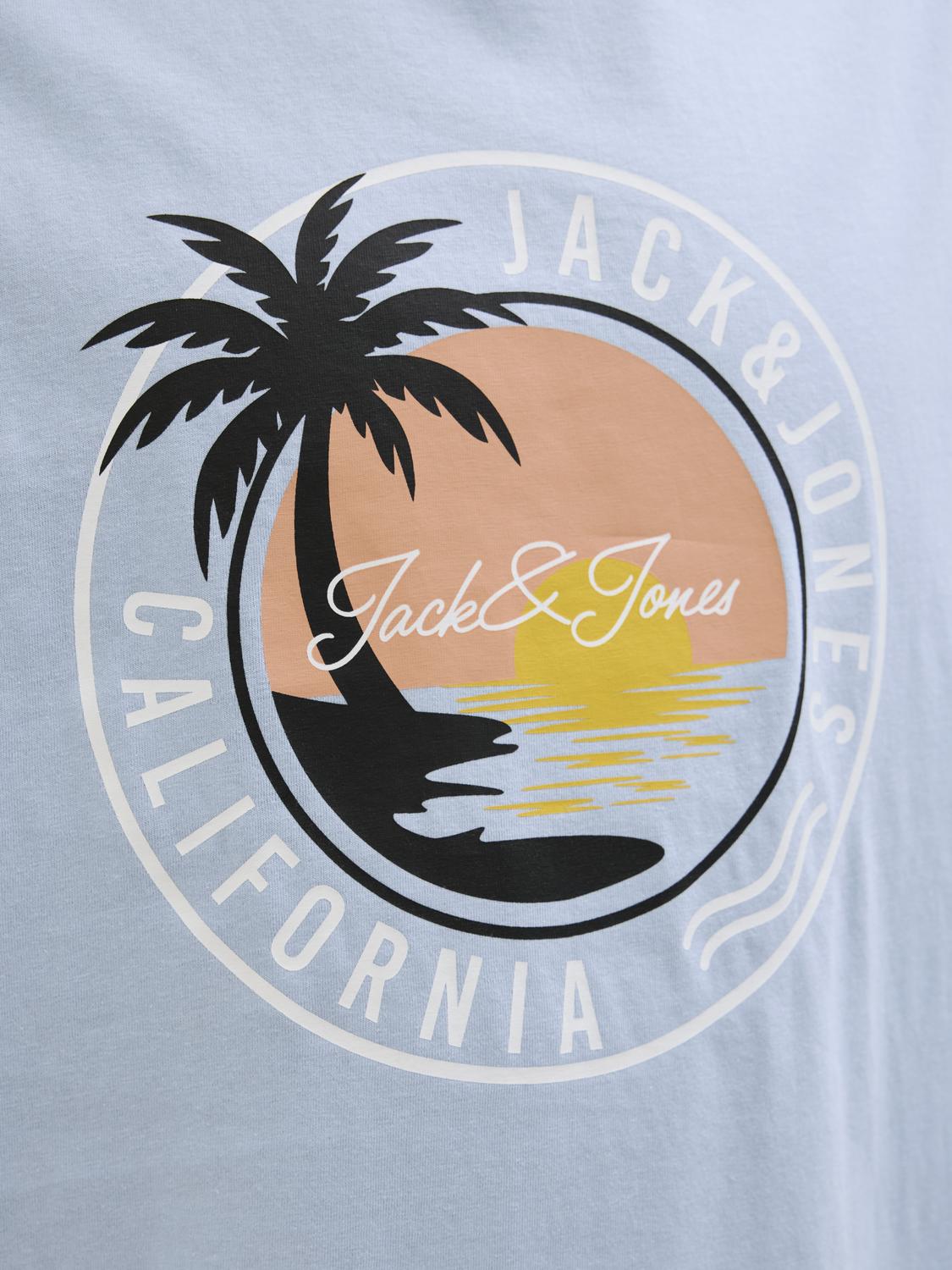 Remera Palm - Chambray Blue