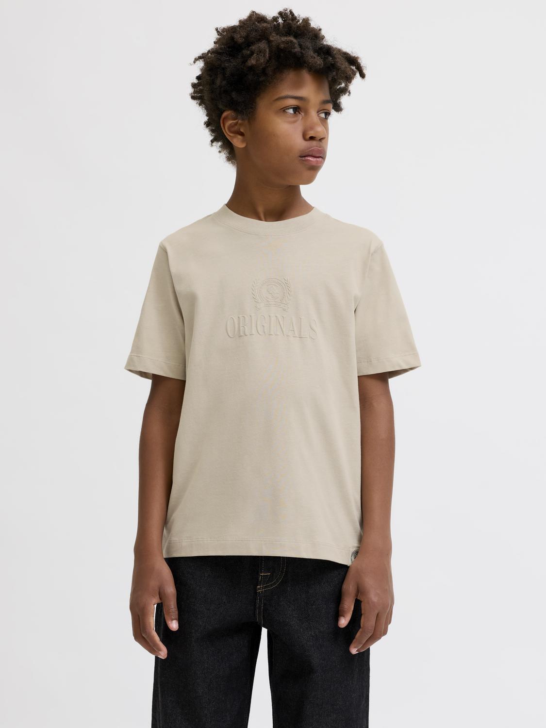 Remera Frederiksberg con monograma - Feather Gray