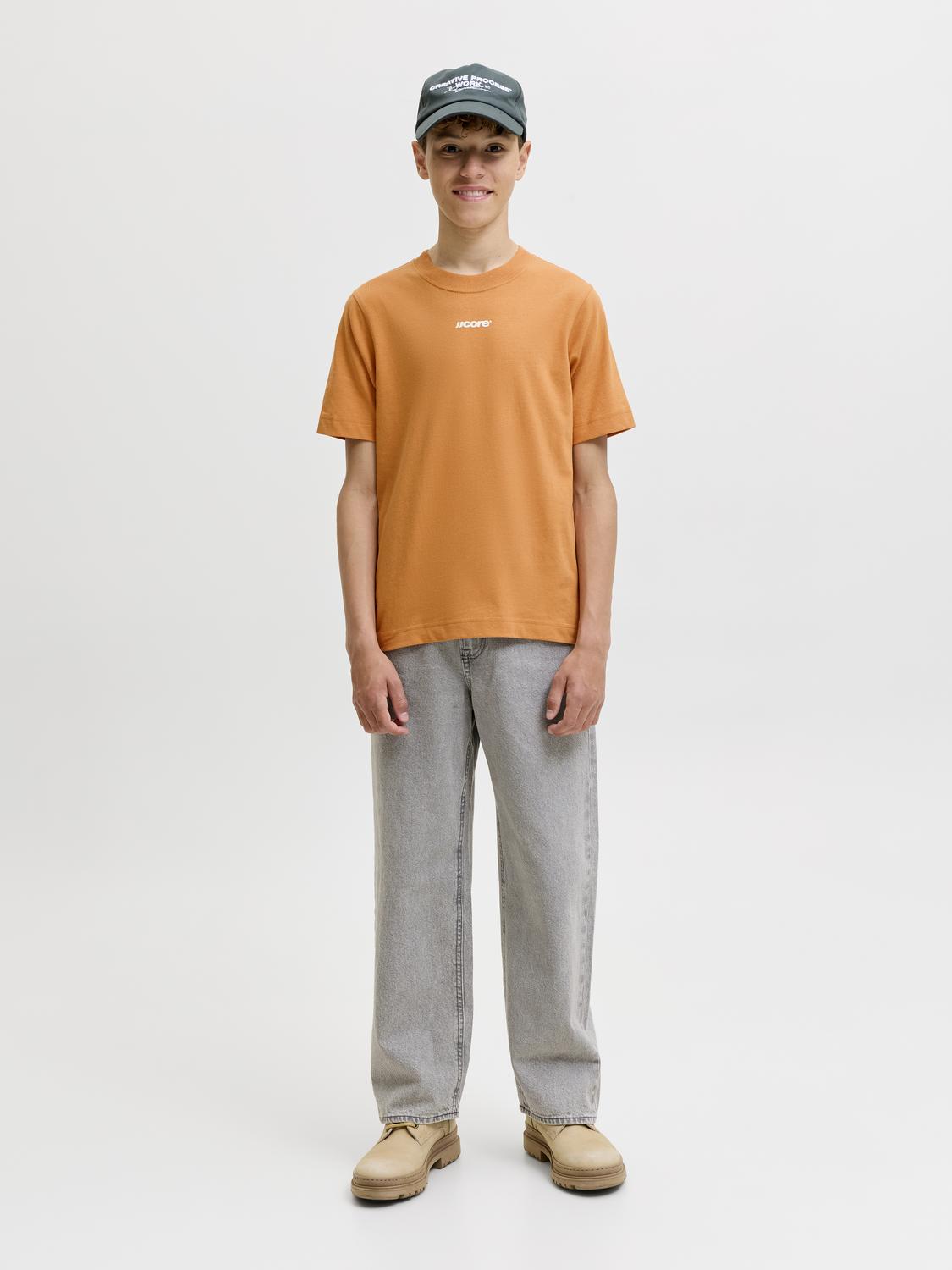 Remera Club relaxed - Tomato Cream