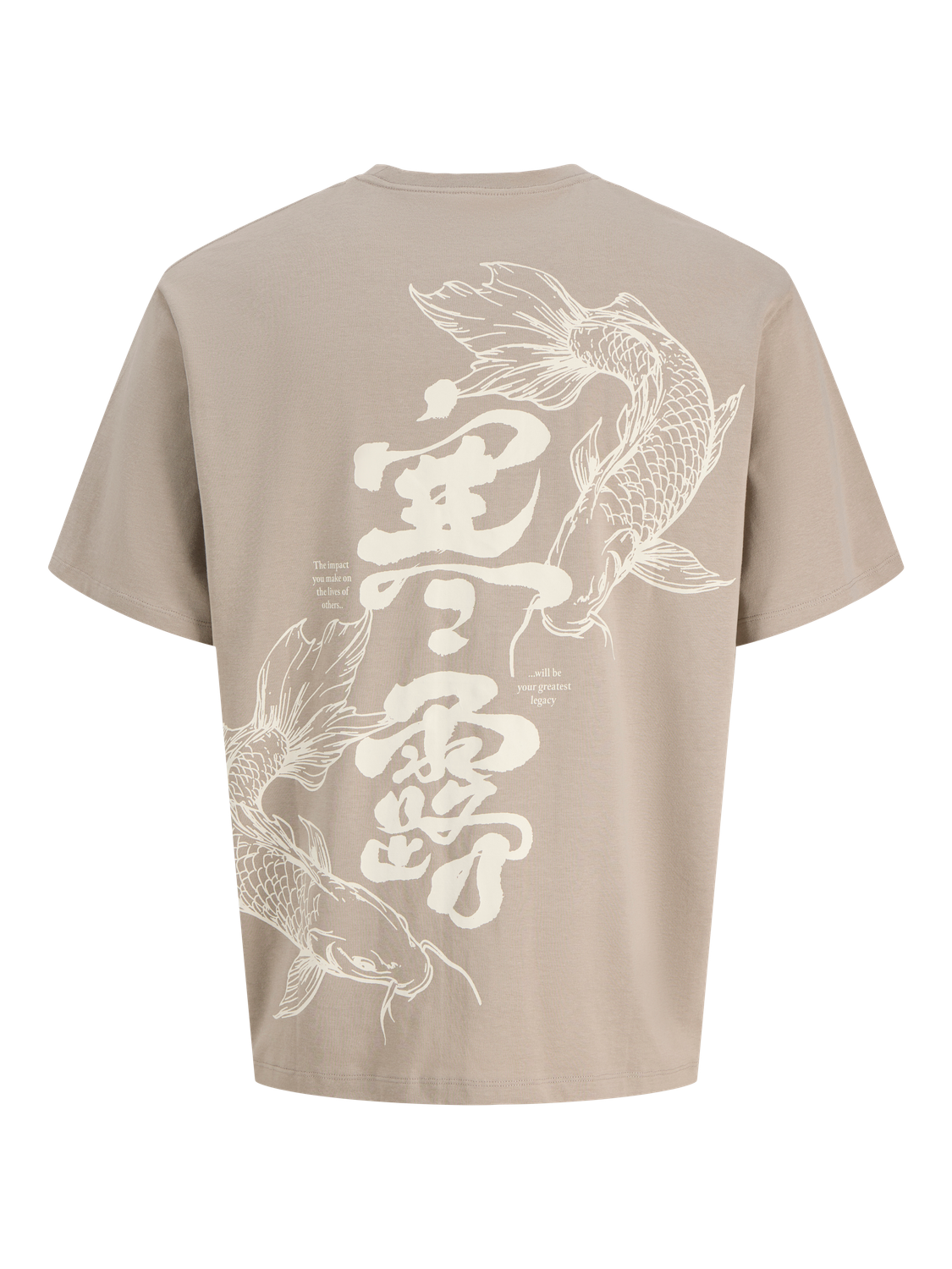 Remera Oriental loose - Vintage Khaki
