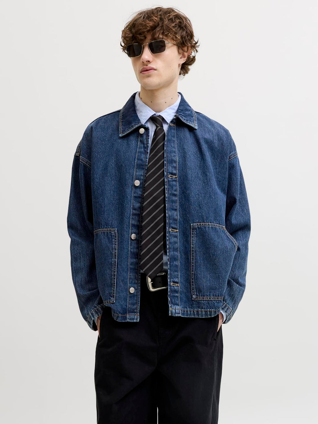 Camisa Cambridge oversize