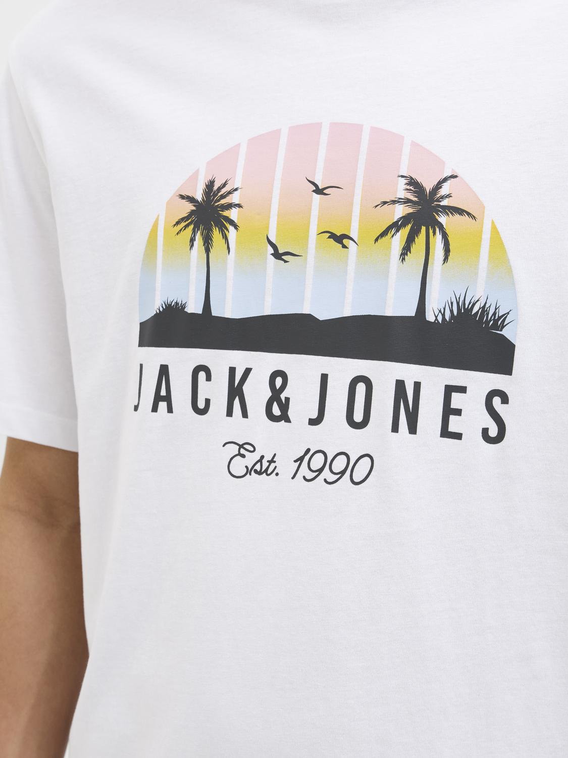 Remera Palm - White