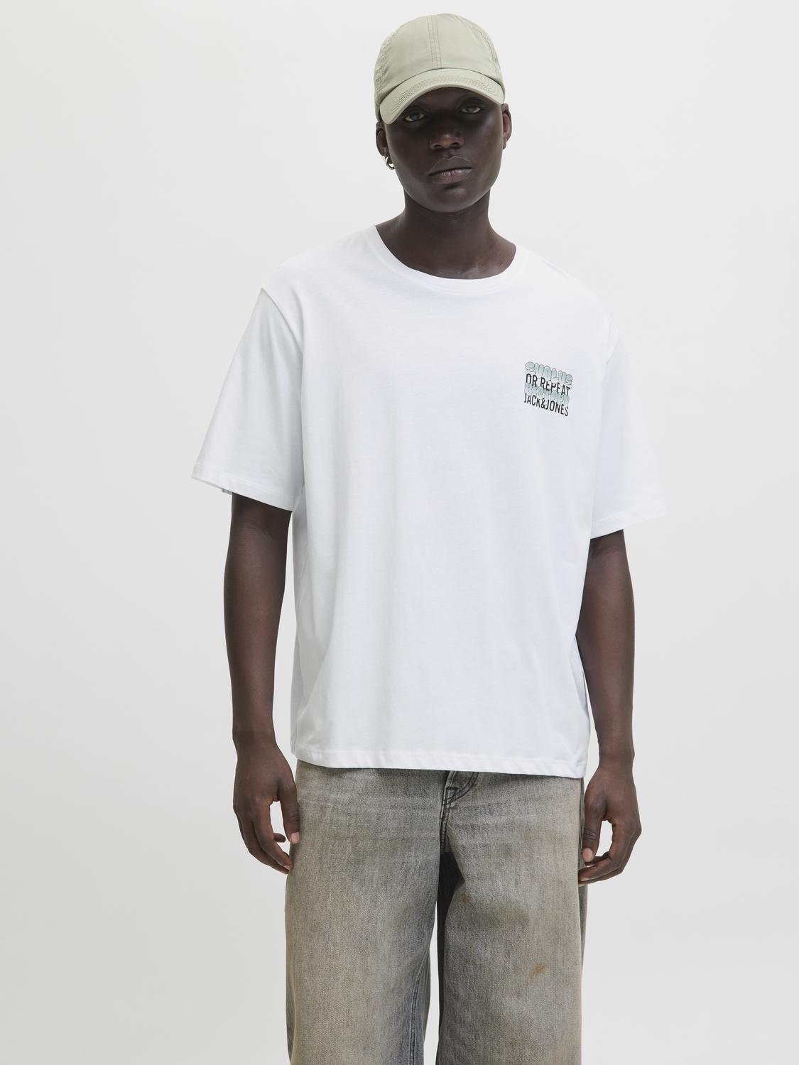 Remera Wobly relaxed - White