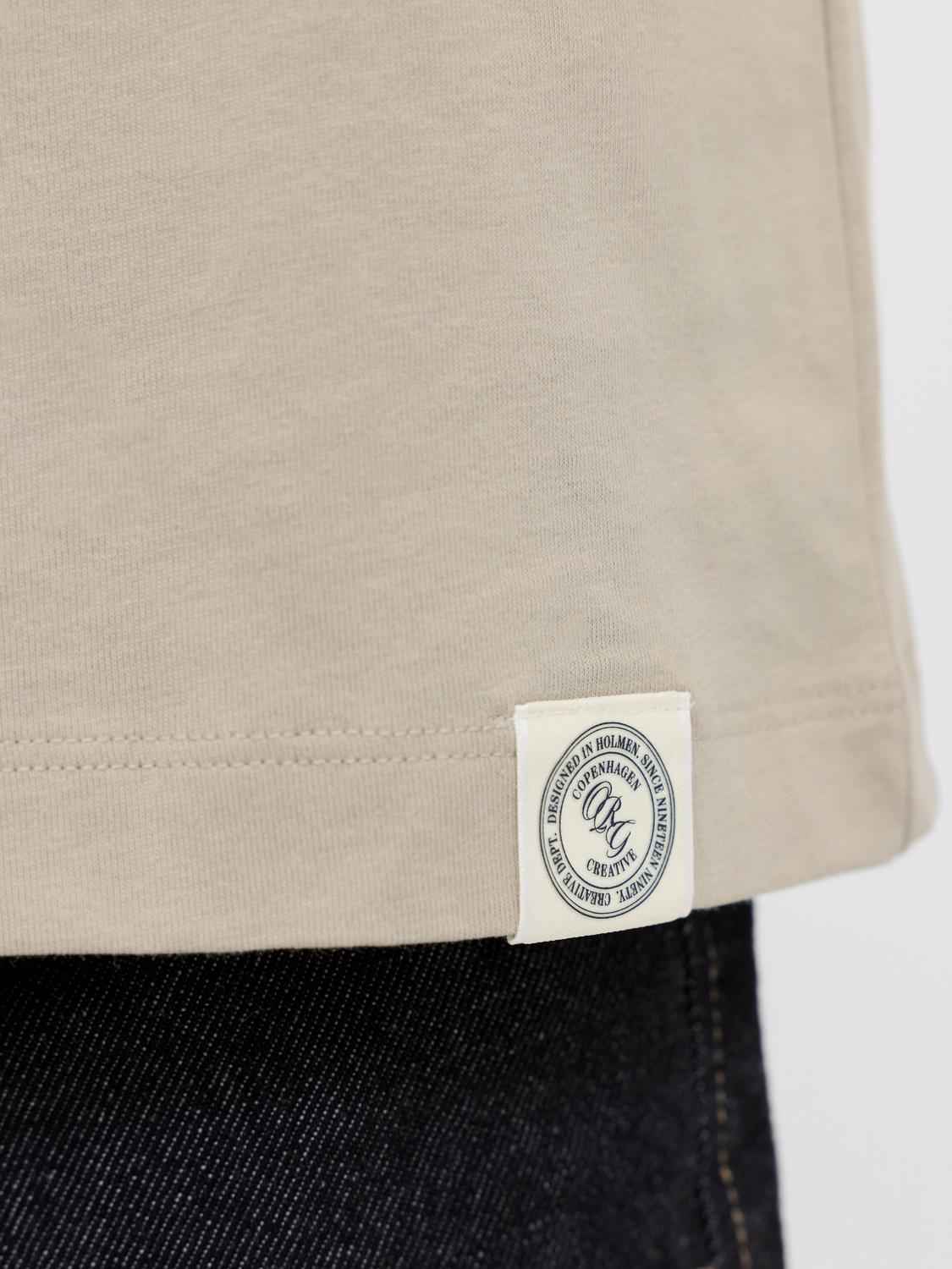 Remera Frederiksberg con monograma - Feather Gray