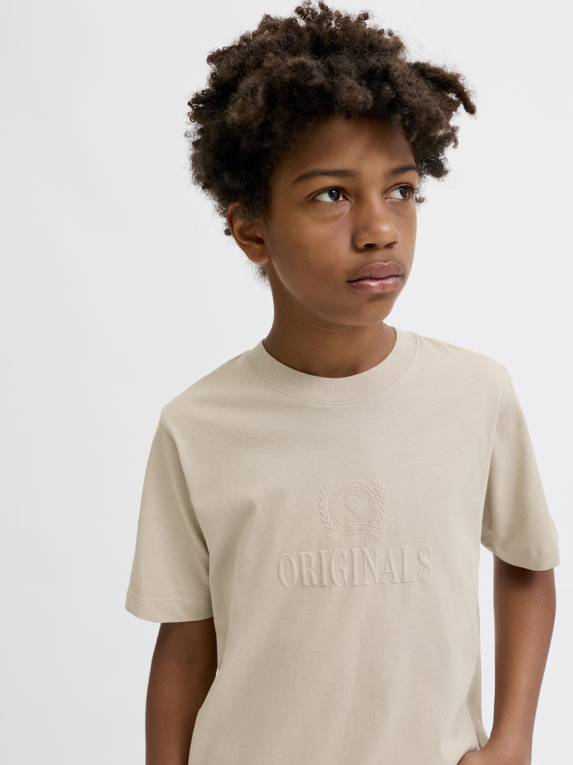 Remera Frederiksberg con monograma - Feather Gray