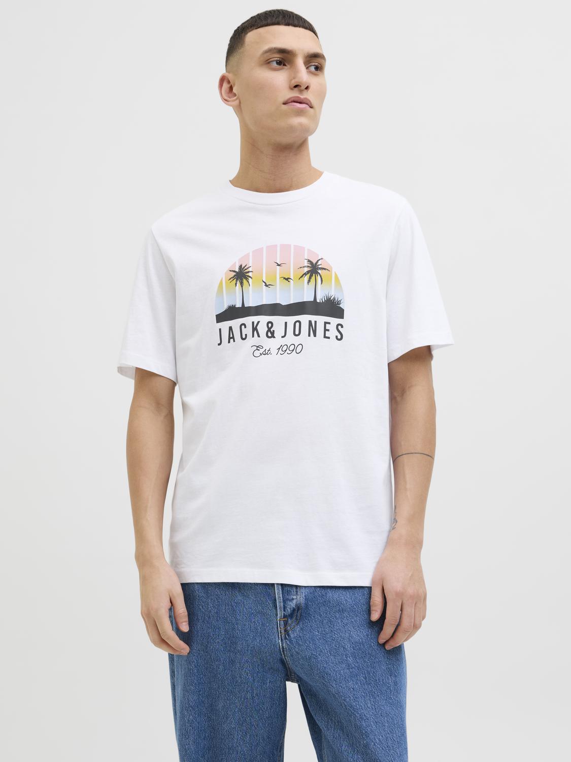 Remera Palm - White